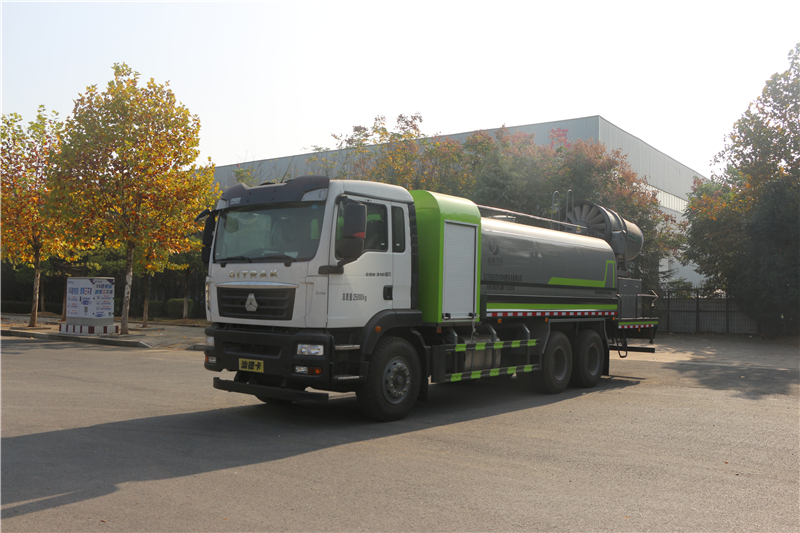 重汽汕德卡大型抑尘车-雾炮车